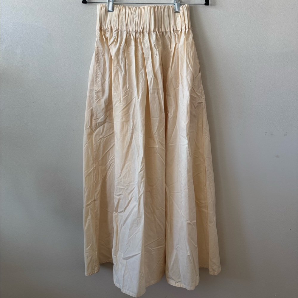 Cream Palmer Midi Skirt